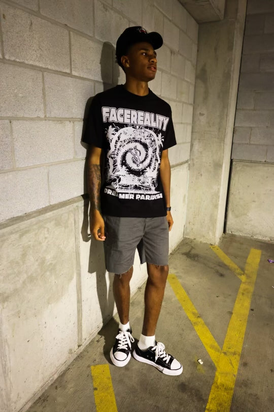 DREAMERS PARADISE BLACK TEE